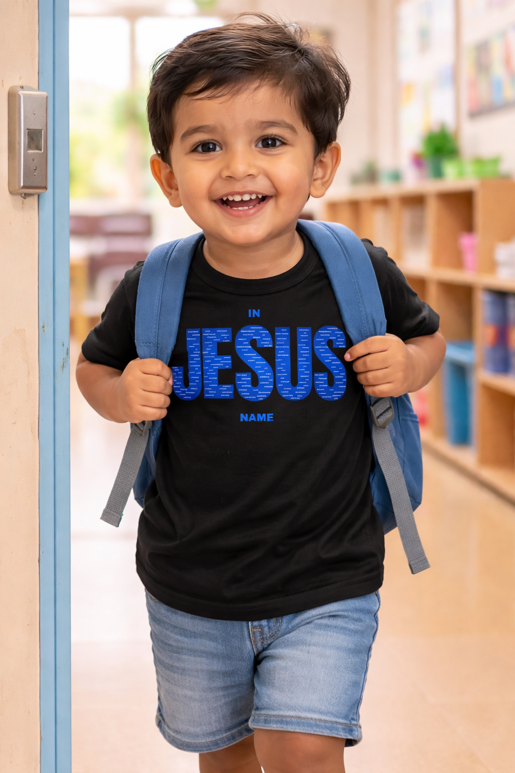 IN JESUS NAME-BLUE  (INFANT/TODDLER)