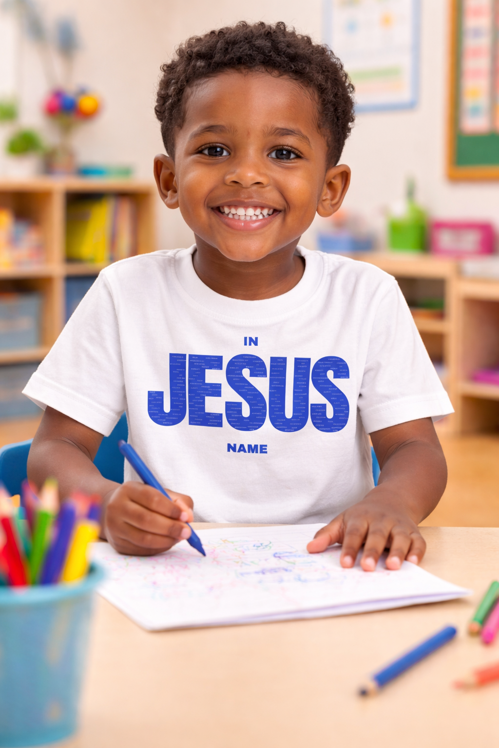 IN JESUS NAME-BLUE  (INFANT/TODDLER)