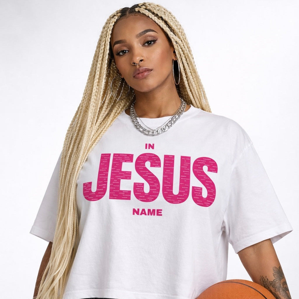 IN JESUS NAME (OVERSIZED PINK)