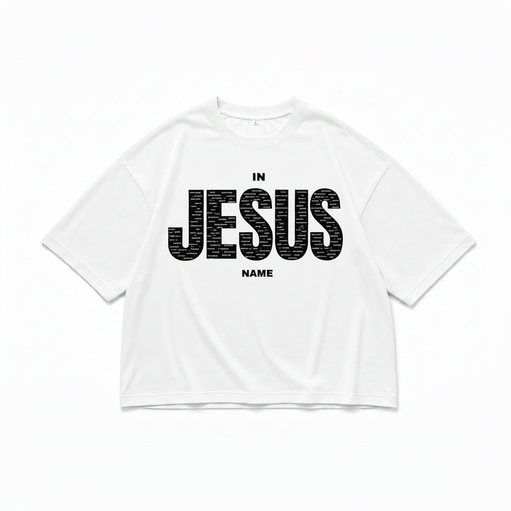 IN JESUS NAME (OVERSIZED BLACK)