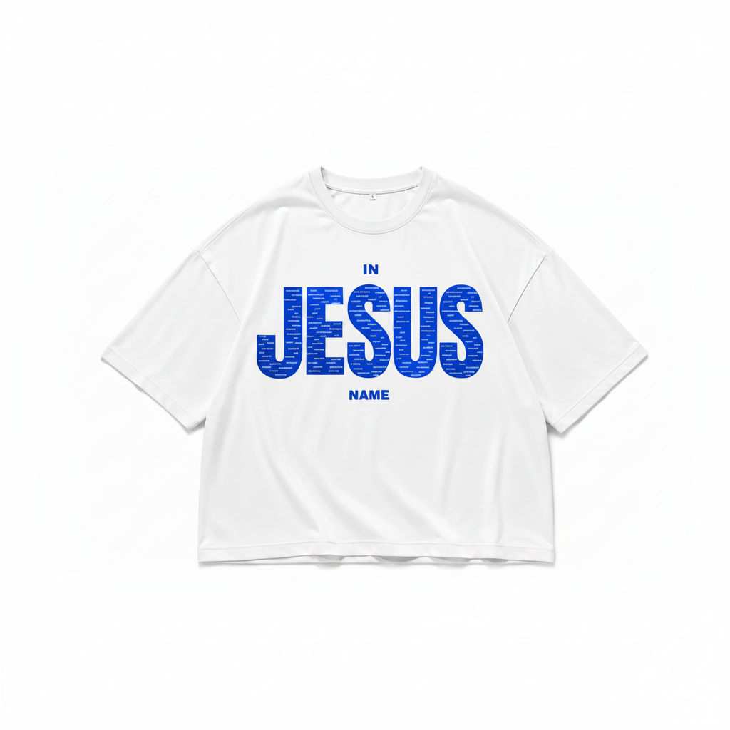 IN JESUS NAME (OVERSIZED BLUE)