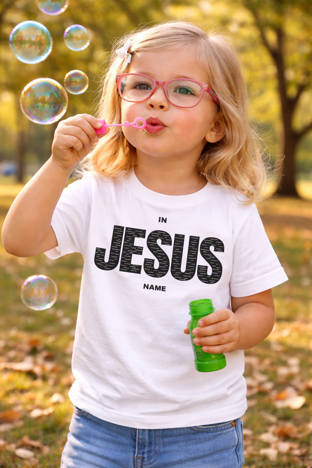 IN JESUS NAME-BLACK (INFANT/TODDLER)