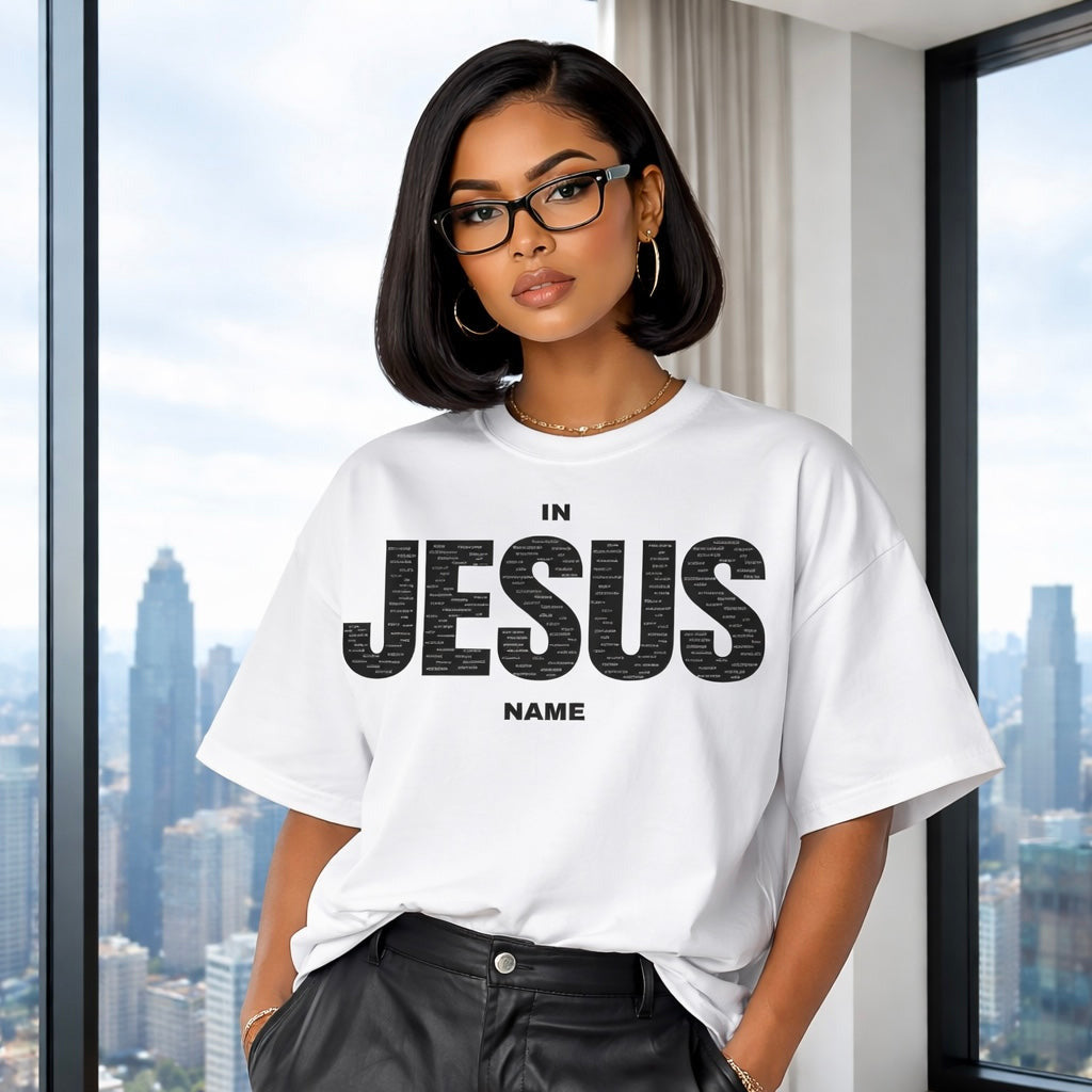 IN JESUS NAME (OVERSIZED BLACK)