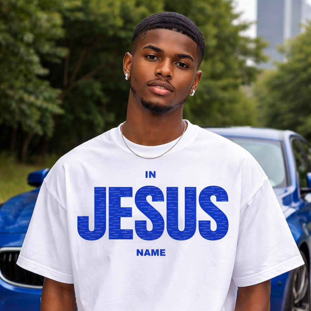IN JESUS NAME (OVERSIZED BLUE)