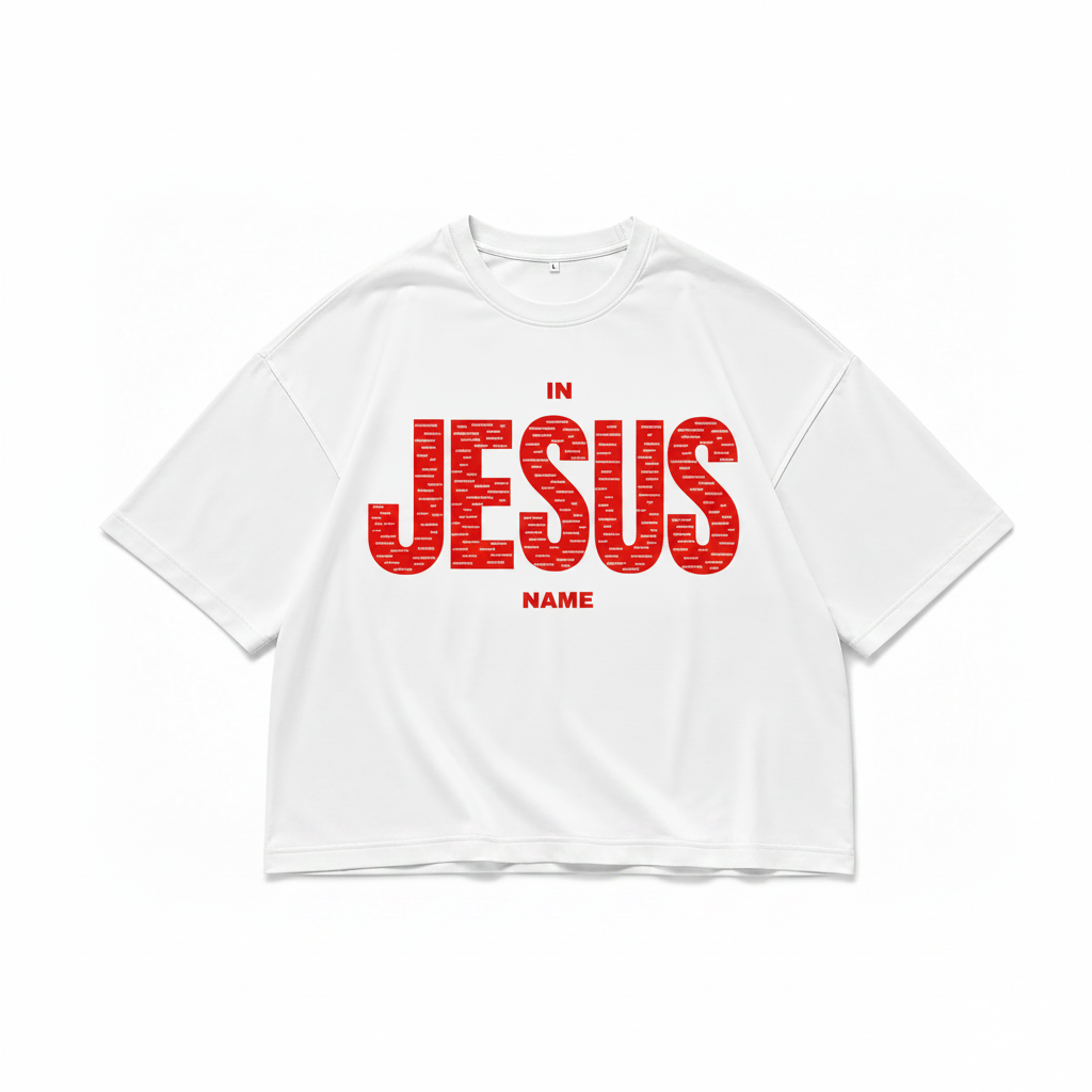 IN JESUS NAME (OVERSIZED RED)