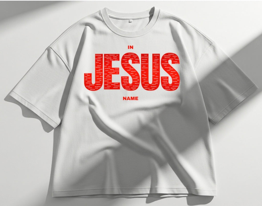 IN JESUS NAME (OVERSIZED RED)