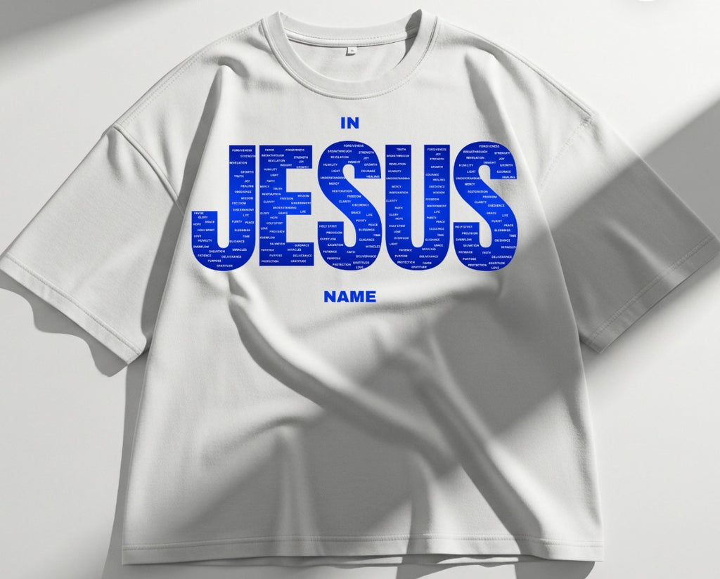 IN JESUS NAME (OVERSIZED BLUE)