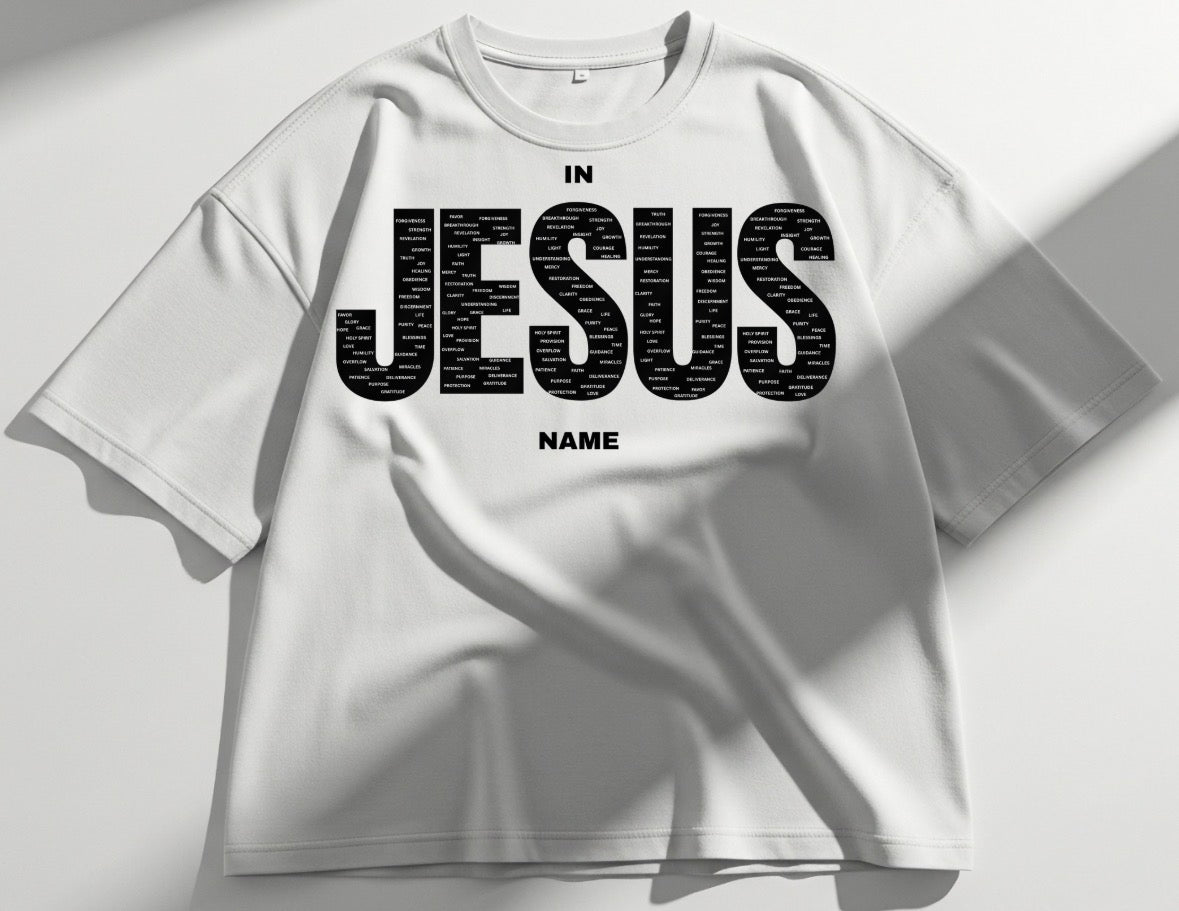 IN JESUS NAME (OVERSIZED BLACK)