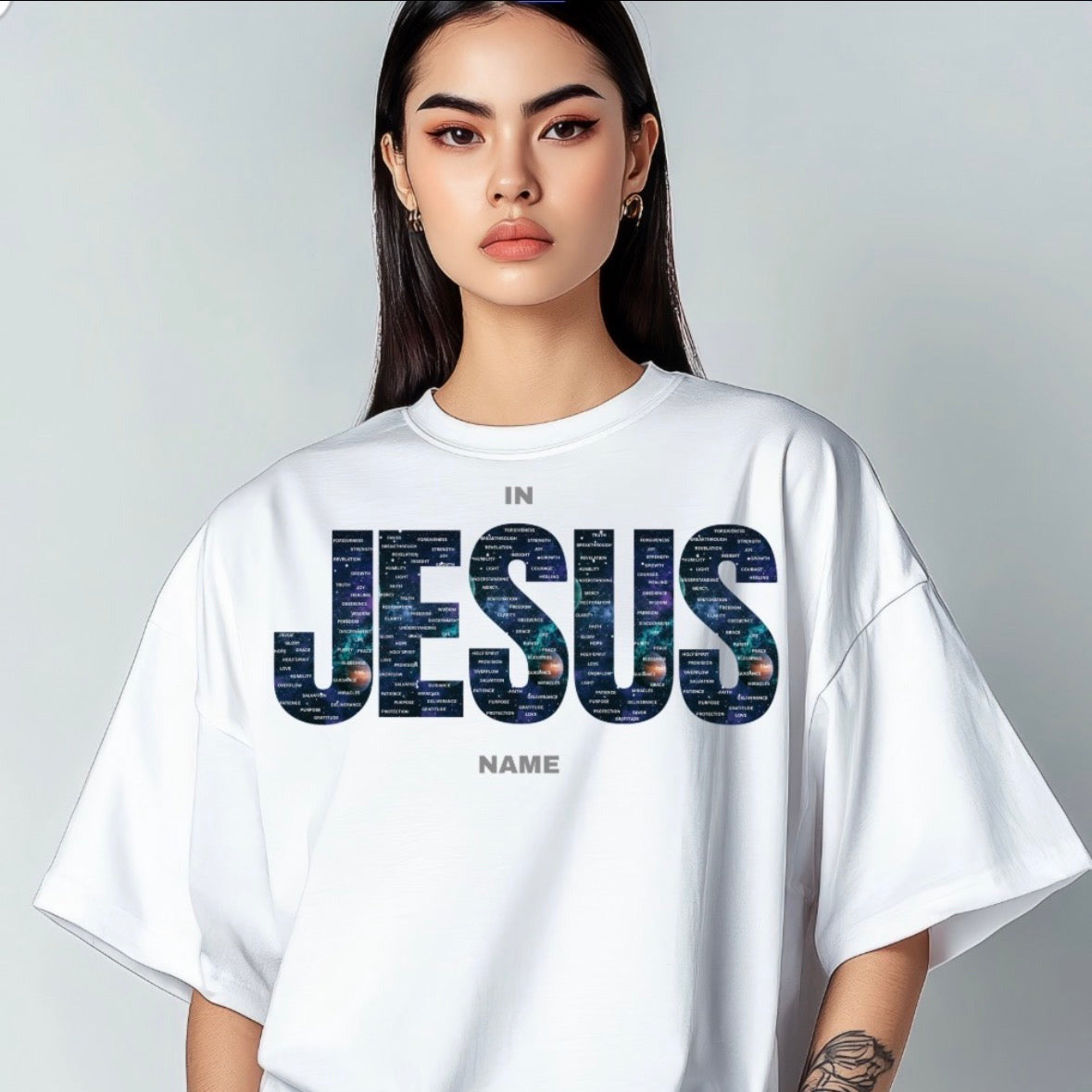 IN JESUS NAME (OVERSIZED GALAXY)